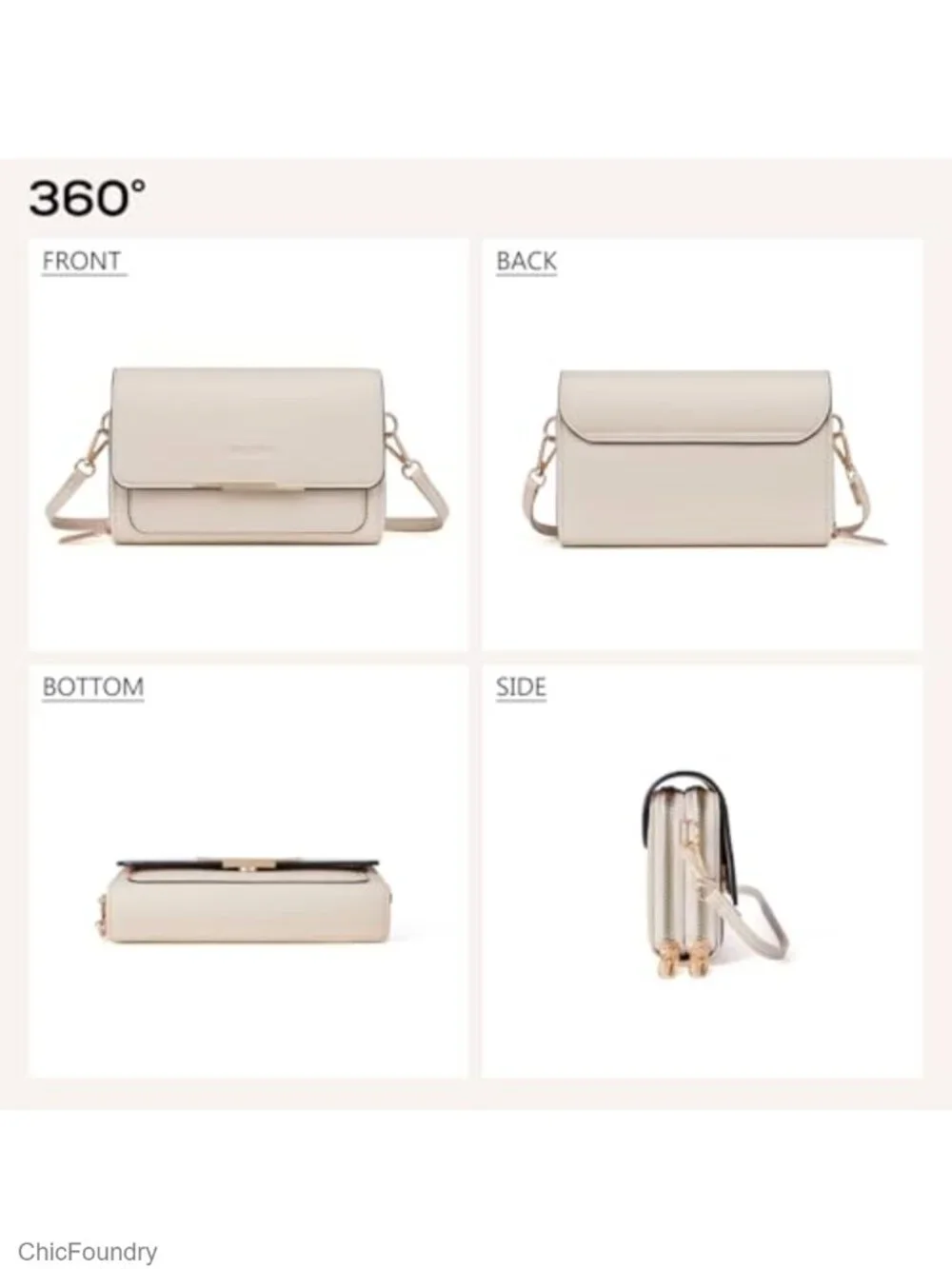PU Leather Small Crossbody Bag with Card Slots for Women